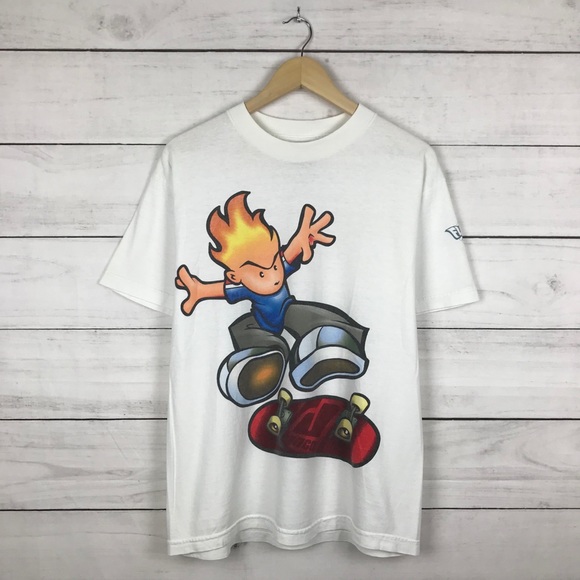 Vintage Tops - Vintage Jinco Skateboard T-Shirt